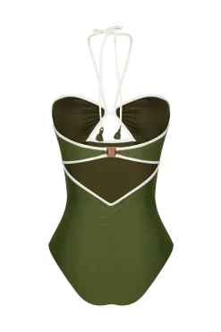 Swimwear-Johanna Ortiz Ashaninka Onepiece In Military