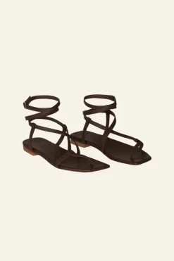 Shoes-Johanna Ortiz Central Portions Sandals In Chocolate