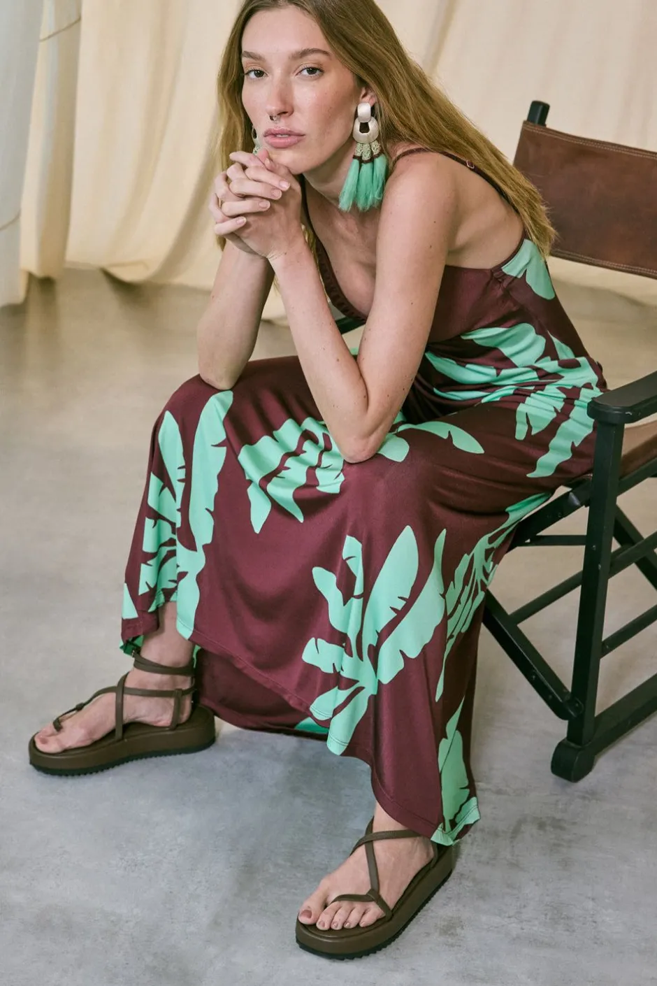 Shoes-Johanna Ortiz Cocobolo Sandals In Chocolate
