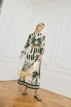 Tops-Johanna Ortiz Desert Palms Top