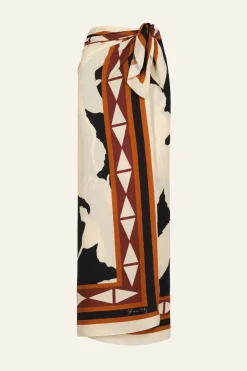 Shawls-Johanna Ortiz Elongo Florals Shawl In Black