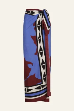 Shawls-Johanna Ortiz Elongo Florals Shawl In Indigo