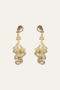 Jewelry-Johanna Ortiz Espiral Sagrado Earrings In Ecru