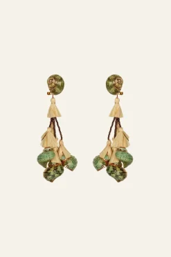 Jewelry-Johanna Ortiz Espiral Sagrado Earrings In Green