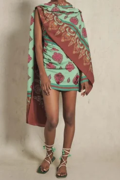 Shawls-Johanna Ortiz India Chintz Shawl In Green