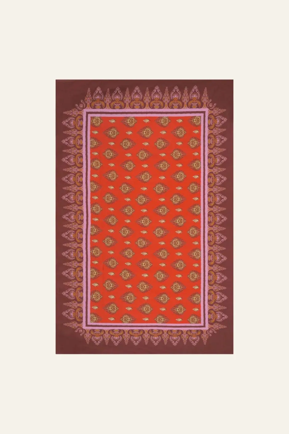 Shawls-Johanna Ortiz India Chintz Shawl In Red