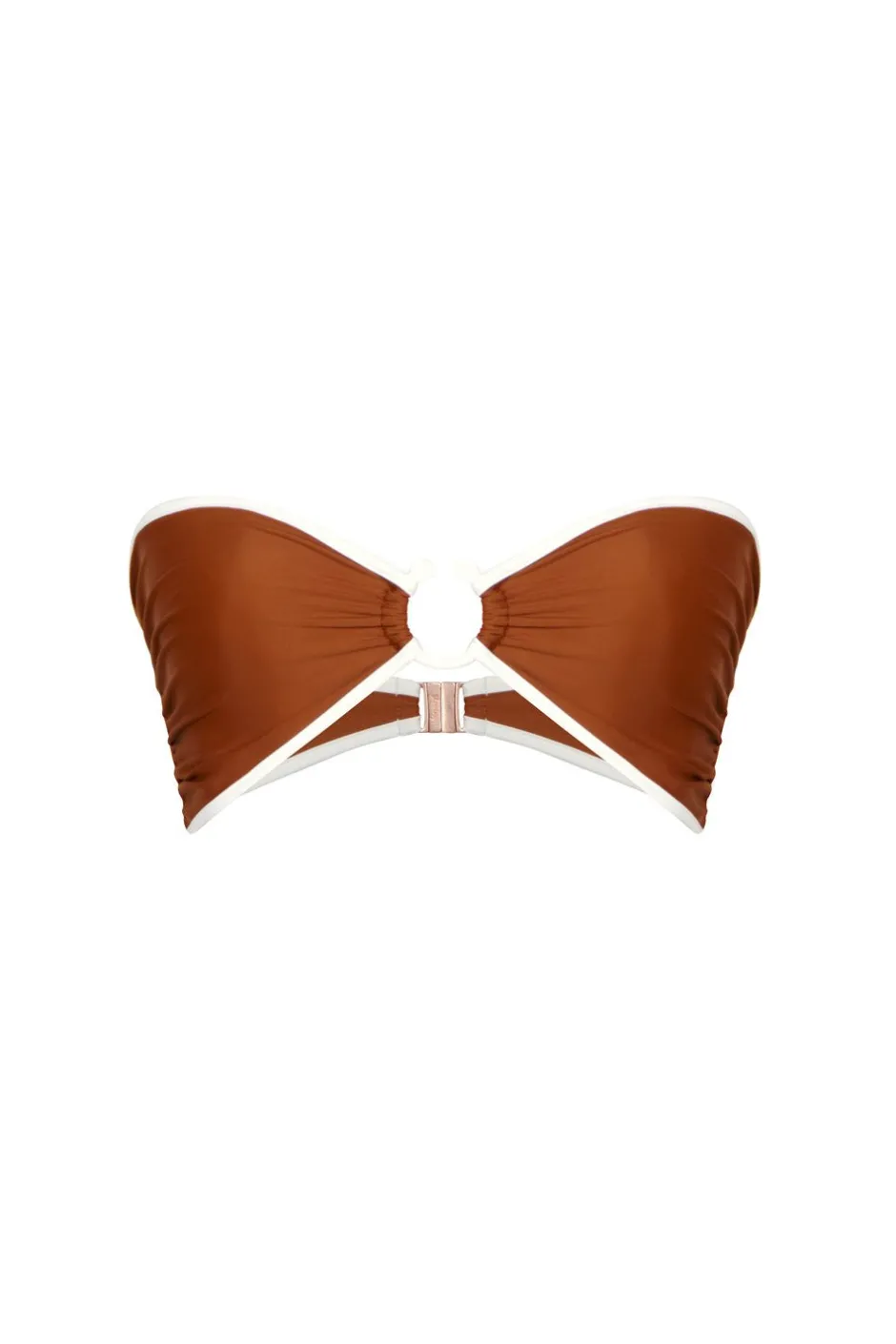 Trending Now-Johanna Ortiz Intense Colorings Bikini Top In Terracota