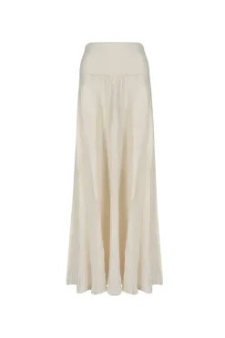 Bottoms-Johanna Ortiz Light And Sound Skirt In Ecru