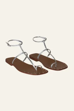 Shoes-Johanna Ortiz Maze Trek Sandals In Silver