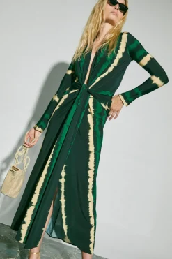 Trending Now-Johanna Ortiz Mito De La Selva Dress In Green