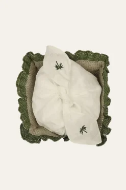 Table Tops-Johanna Ortiz Mushroom Mandala Mini Bread Basket In Green Set Of 4