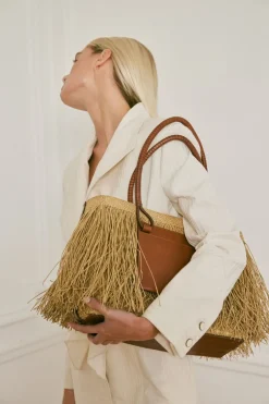 Bags-Johanna Ortiz Palm'S Embrace Bag In Brown