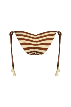 Swimwear-Johanna Ortiz Riverside Bikini Bottom In Ecru & Marsala