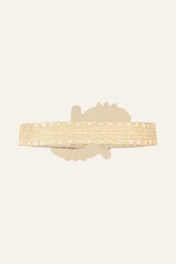 Belts-Johanna Ortiz Rustle Of Palm Trees Belt In Ecru