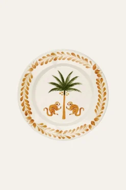Dinnerware-Johanna Ortiz Saimiri Dessert Plate In Mustard Set Of 2