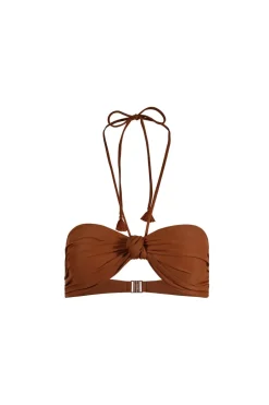 Swimwear-Johanna Ortiz Seafares Bikini Top In Tobacco