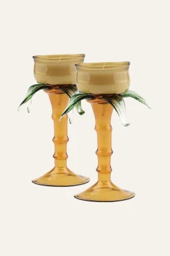Home Decor-Johanna Ortiz Sincelejo Candle Holders In Jade Set Of 2