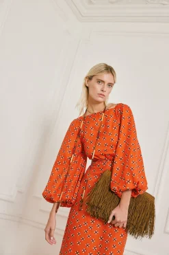 Jewelry-Johanna Ortiz Stampede Necklace In Terracotta