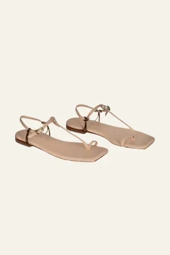 Shoes-Johanna Ortiz Sun Downer Sandals In Nude