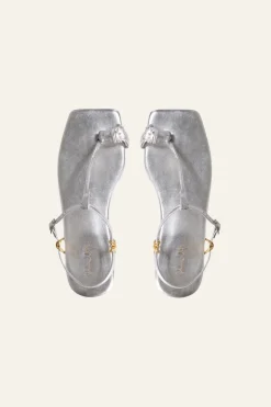 Shoes-Johanna Ortiz Tone Poem Flats In Silver