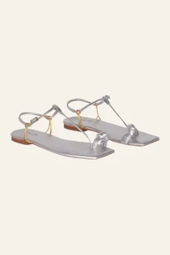 Shoes-Johanna Ortiz Tone Poem Flats In Silver