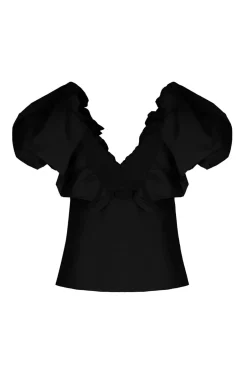 Tops-Johanna Ortiz Vientos Salvajes Top In Black