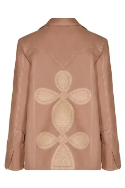 Outerwear-Johanna Ortiz Vision Quest Blazer In Camel